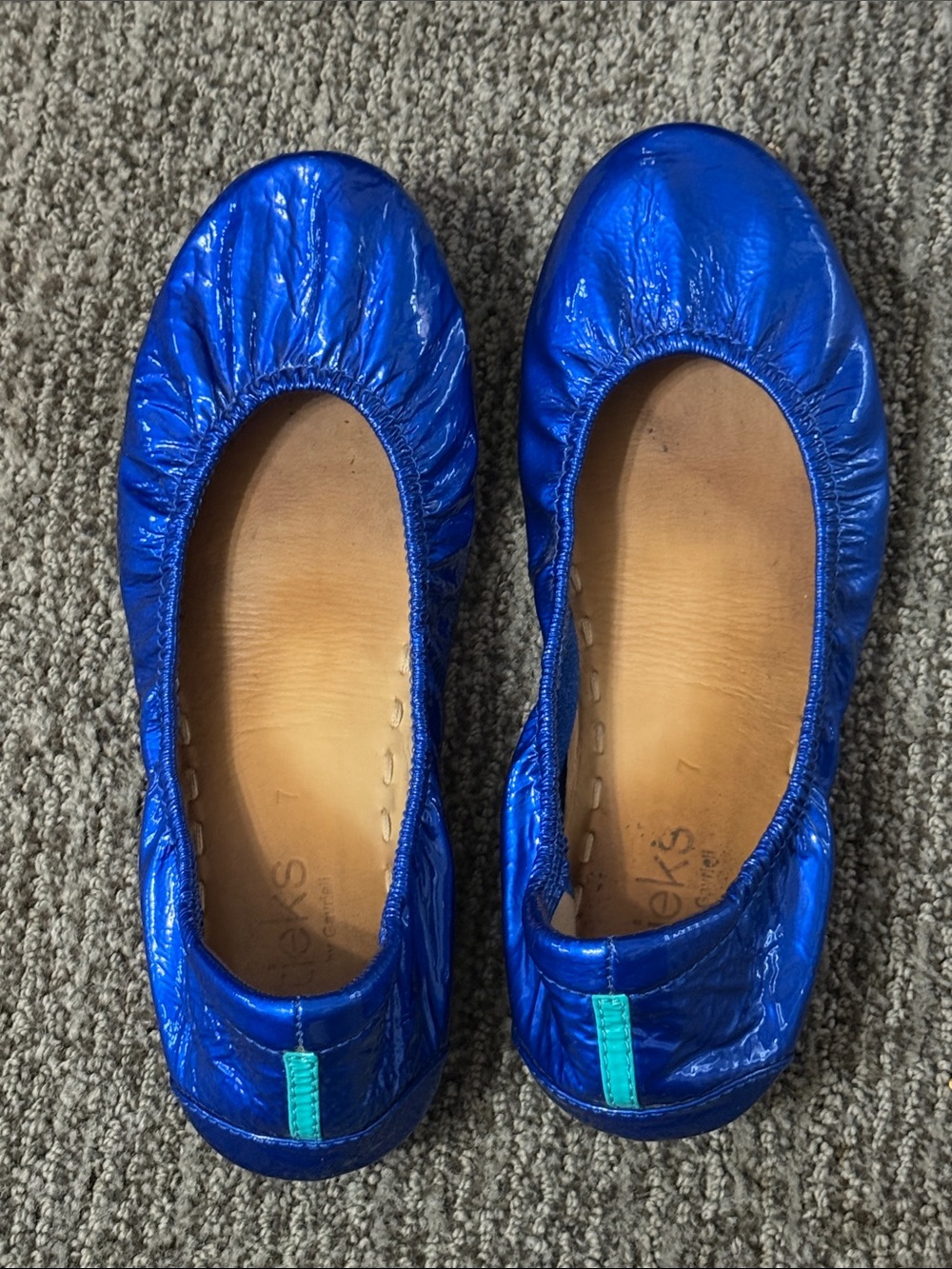 Tieks Metallic Royal Blue Ballet Flats